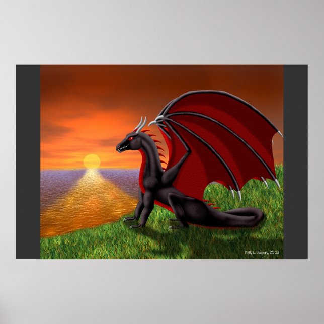 Pôster Oceano Sunset (Frente)