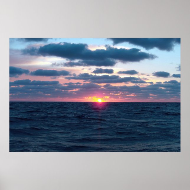 Poster Oceano Sunset (Frente)