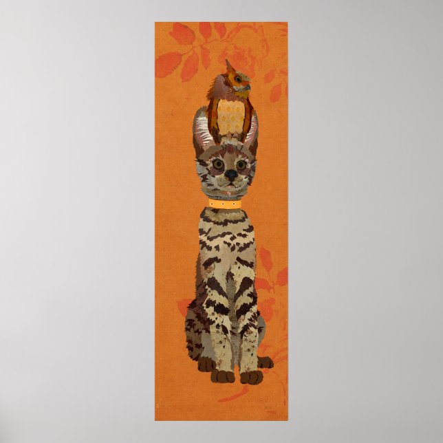 POSTER OCELOT & OWL (Frente)