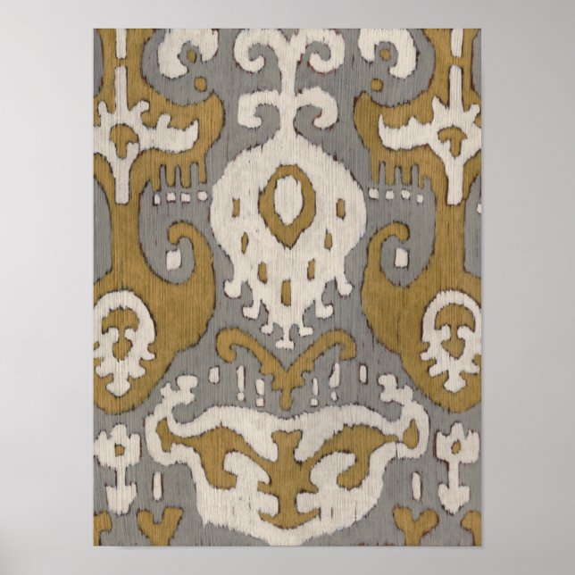 Poster Ochre Ikat II (Frente)