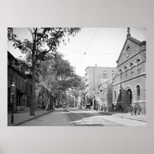 Poster ocidental da rua do congresso de Portland,