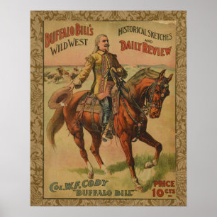 Poster ocidental selvagem ocidental da mostra de