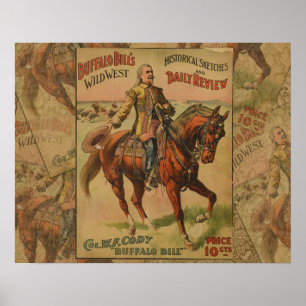 Poster ocidental selvagem ocidental da mostra de