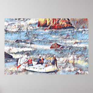 Poster Ocoee River Tennessee Whitewater Rafting