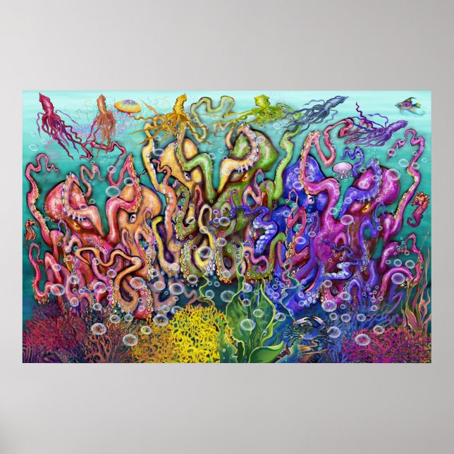 Poster Octopi Sextet (Frente)