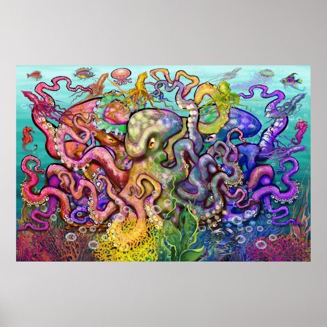 Poster Octopi Triad (Frente)