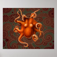 Octopus Sea Monster Cephalapod Vintage