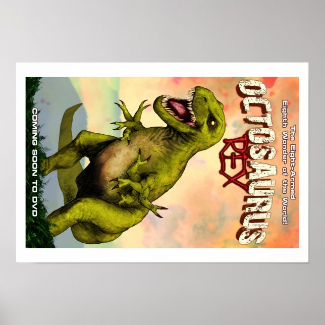 Poster Octosaurus Rex 19" x 13" (Matte) (Frente)