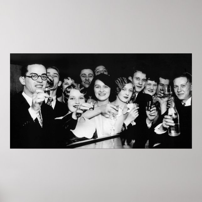 Poster ÓCULOS ALTOS na SPEAKEASY c. 1929 (Frente)