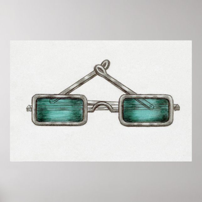 Poster Óculos com lentes verdes (c. 1936) (Frente)