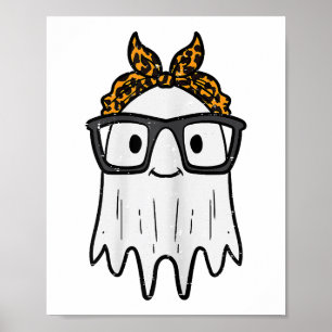 Poster Óculos de Fantasma de Halloween Lindos