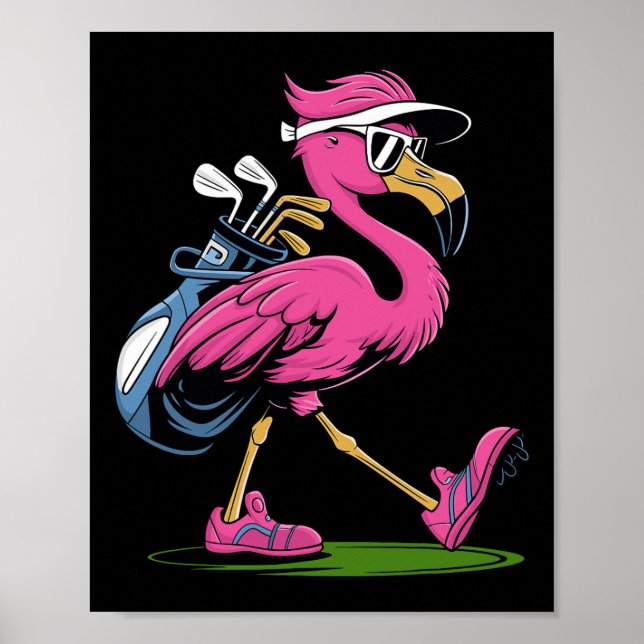 Poster Óculos de Sol de Golfe Ping Flamingo Mulher Senhor (Frente)