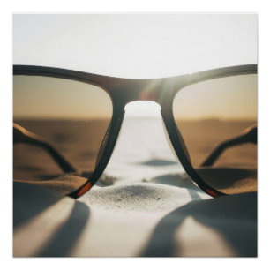 Pôster Óculos de Sol na Areia