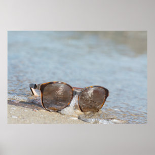 Poster Óculos de sol na praia