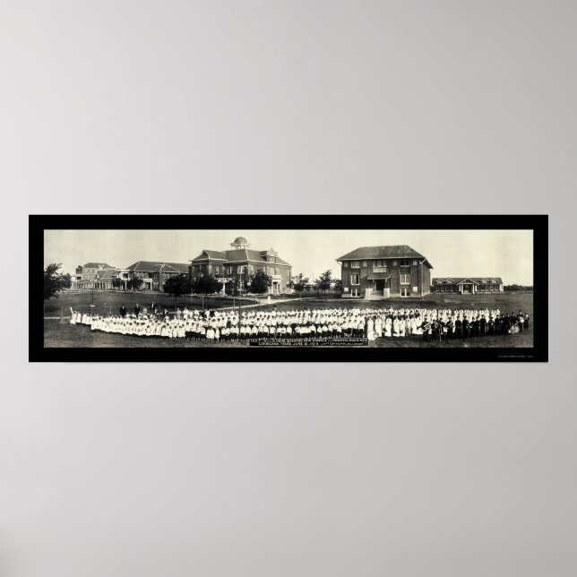 Pôster Odd Fellows Orphans TX Foto 1914 (Frente)