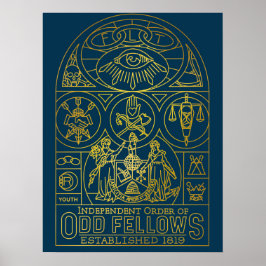 Poster Odd Fellows SGL Mural Monoline