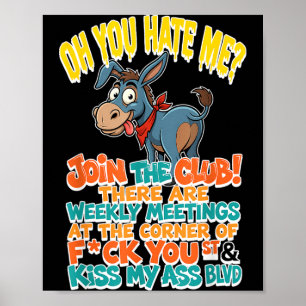 Poster Odeie Entre No Clube Há Reuniões Semanais No