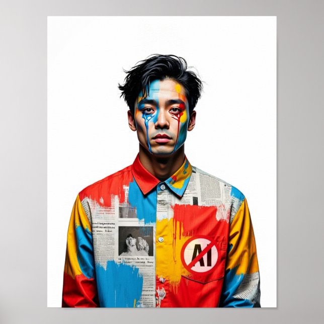 Poster "Odeio Arte AI" 4 (Frente)