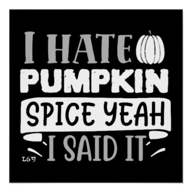 PÔSTER ODEIO ESPÍCIO DE PUMPKIN. (Frente)