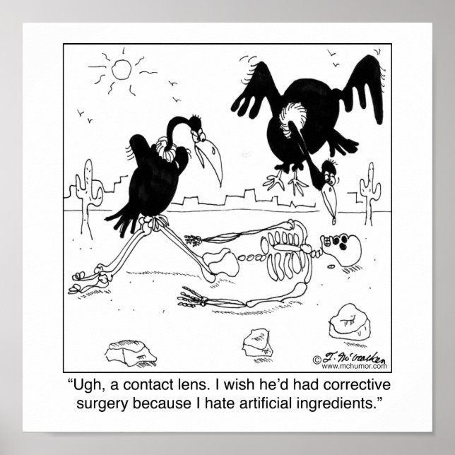 Pôster Odeio Ingredientes Artificiais (Frente)