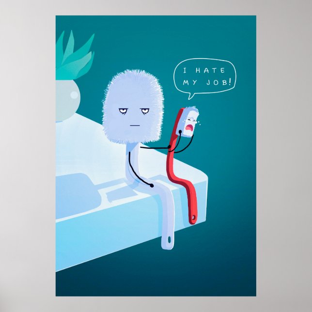 Poster Odeio Meu Trabalho (Frente)