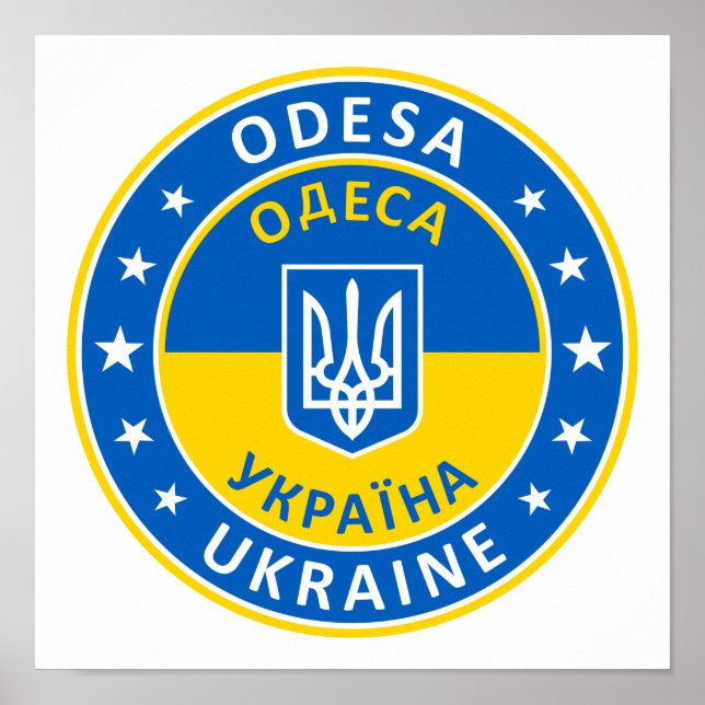 Poster Odesa Ucrânia (Frente)