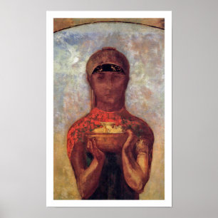Poster Odilon Redon - cálice do mistério - arte
