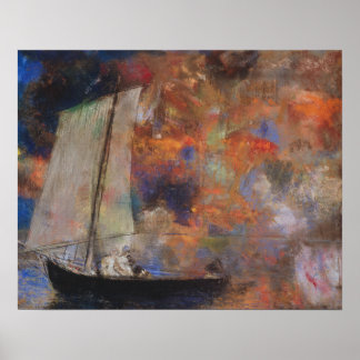 Poster Odilon Redon, Nuvens De Flores, Pintura