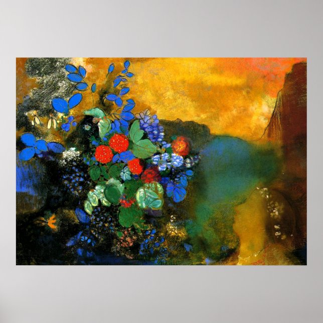 Poster Odilon Redon - Ophelia (Frente)