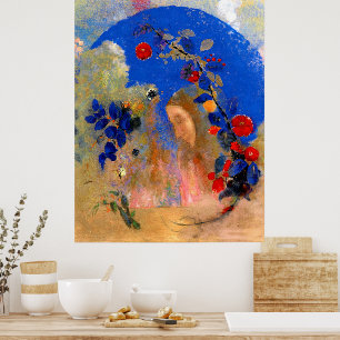 Poster Odilon Redon - Perfil debaixo de um arco