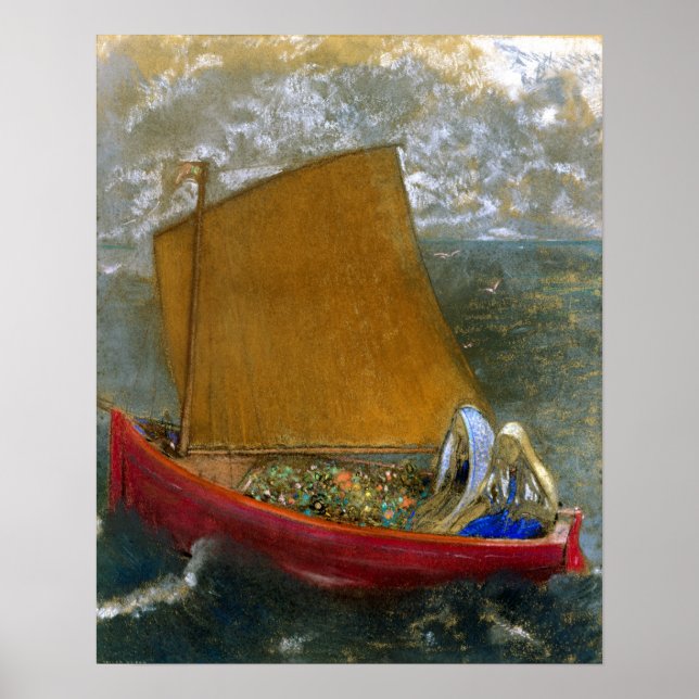 Poster Odilon Redon The Yellow Sail (Frente)