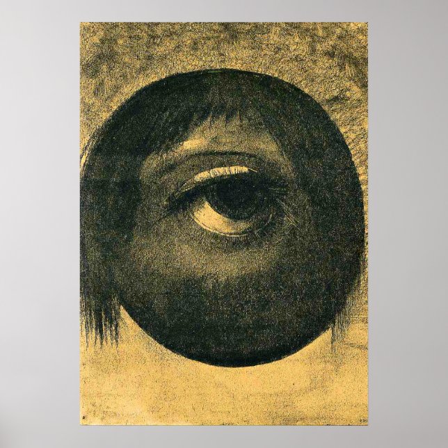Poster Odilon Redon trabalho de arte, Vision Card, (Frente)