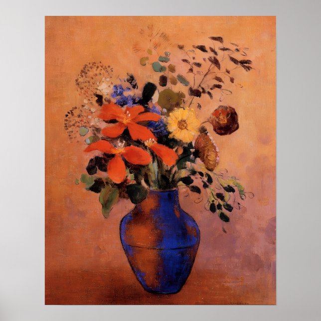 Poster Odilon Redon - Vaso de Flores (Frente)