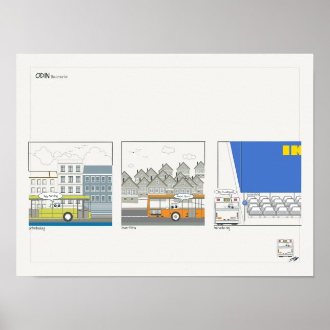 Poster ODIN, o colega de trabalho, eu chamo. (Frente)