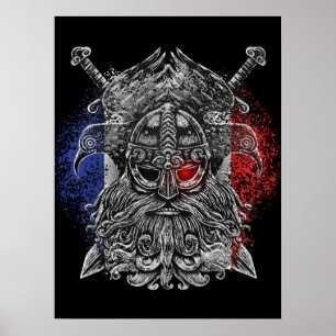 Poster Odin ravens espadas Viking Mythology Bandeira Fran