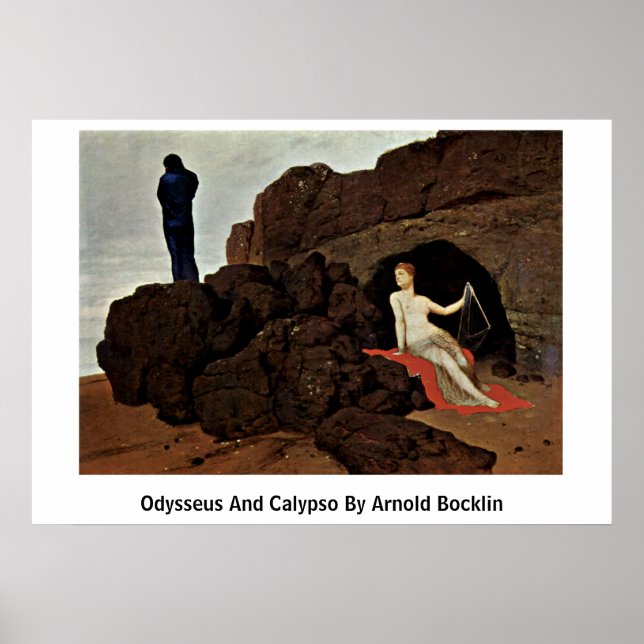 Poster Odisseu E Calypso Por Arnold Bocklin (Frente)