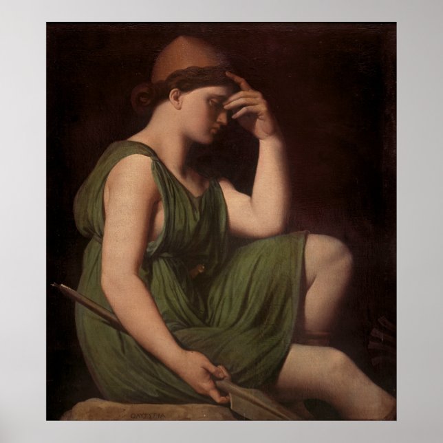 Pôster Odisseu, estudo da Apoteose de Homero (Frente)