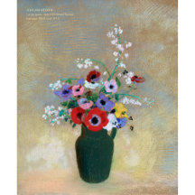 Odlion Redon Lindas flores brilhantes CC1256 Art