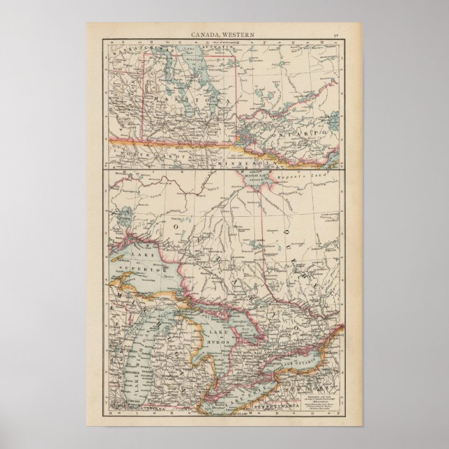 Pôster Oeste do Canadá (Frente)