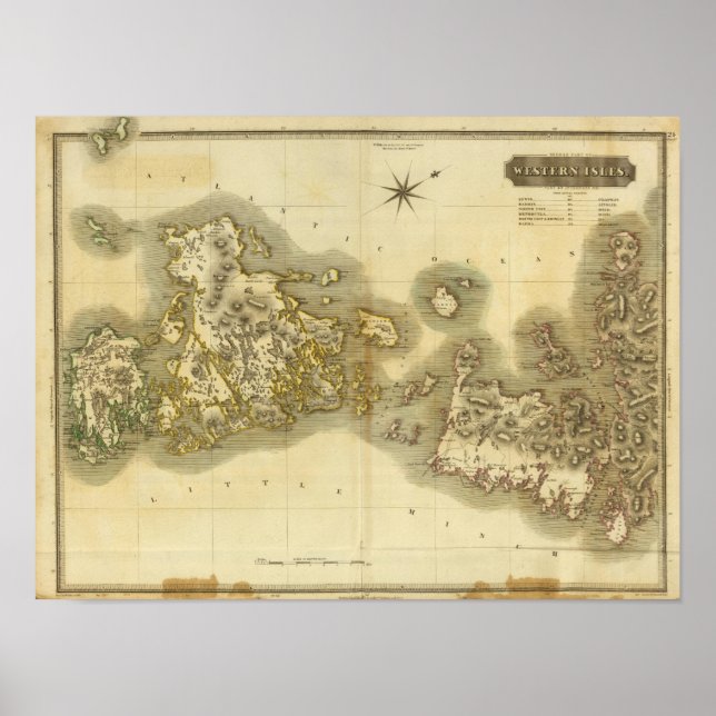 Poster Oeste Isles Meio (Frente)