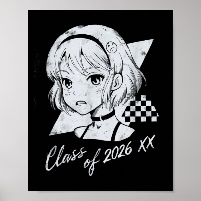 Poster Of Class Graduate Goth Anime (Frente)