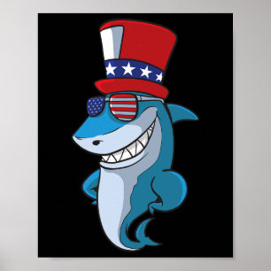 Poster Of July Shark For Kids