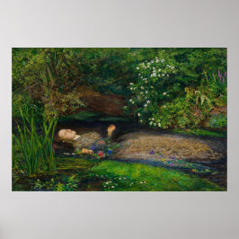 Poster Ofélia por John Everett Millais