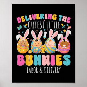 Poster Oferecendo A Mão De Obra Páscoa De Bunnies Mais Ju
