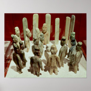 Pôster Oferecimento de dezesseis figuras masculinas, do