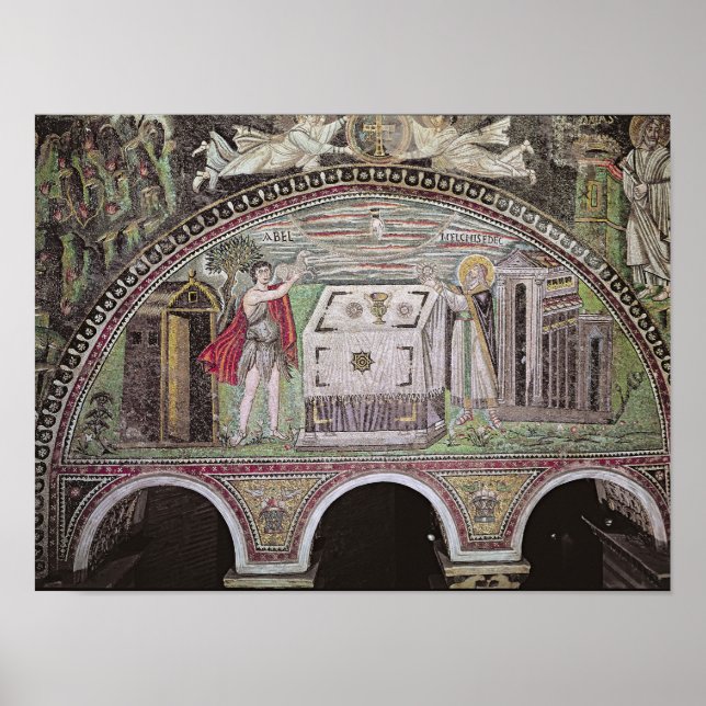 Poster Oferta de Abel e Melchisedech no Altar (Frente)