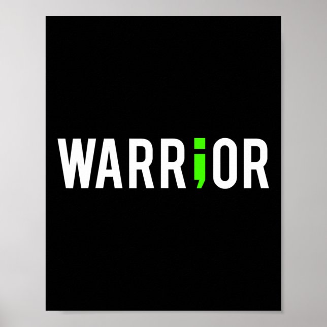 Poster Oferta de Design de Guerreiro de Semi Colon para S (Frente)