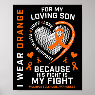Poster Oferta de Roupa Orange Son esclerose múltipla