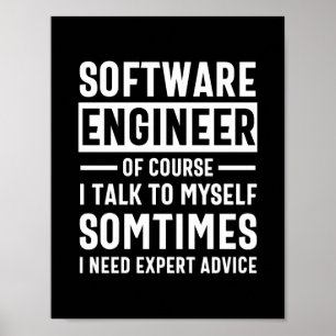 Poster Oferta engraçada de Engenheiro de software de prog