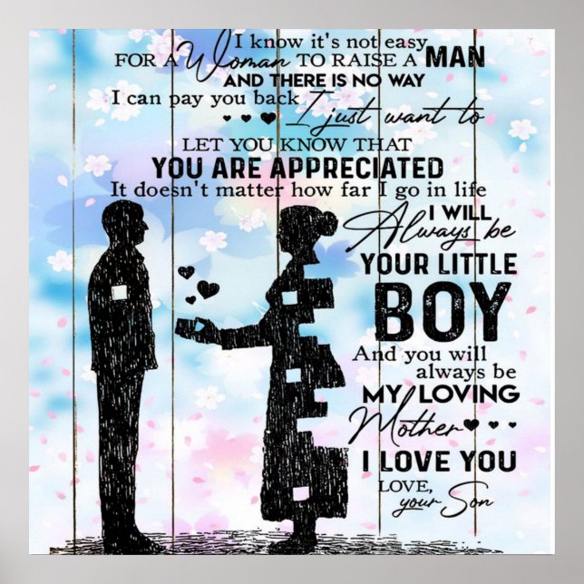 Poster Oferta Personalizada Para A Mãe, Citações Bestiais (Frente)